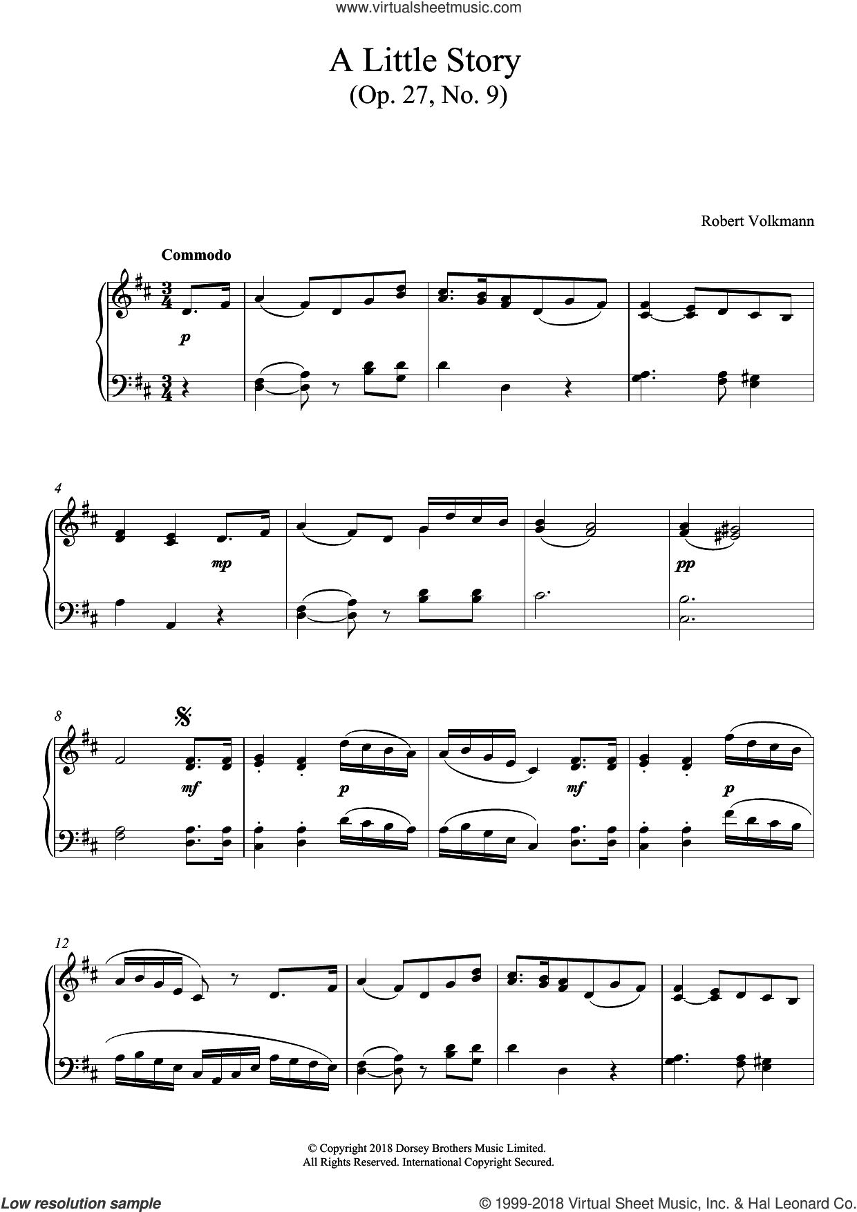 A Little Story Op. 27, No. 9