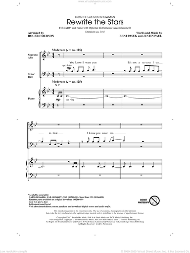 Rewrite The Stars (arr. Roger Emerson)