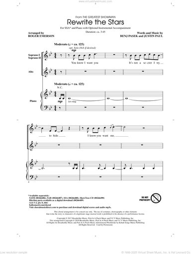 Rewrite The Stars (arr. Roger Emerson)
