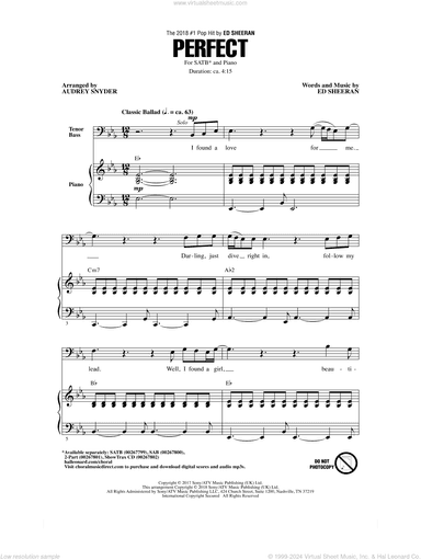 Perfect (arr. Audrey Snyder)