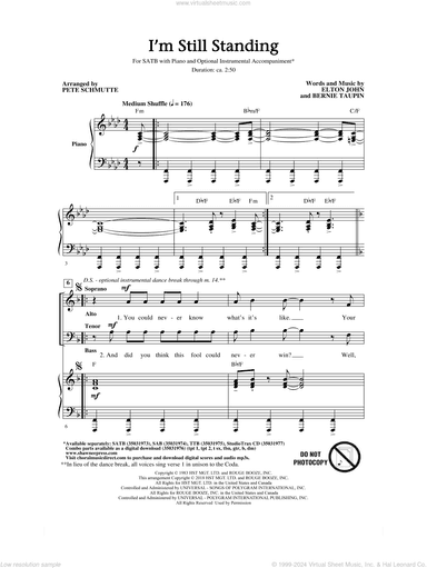 I'm Still Standing (arr. Pete Schmutte)