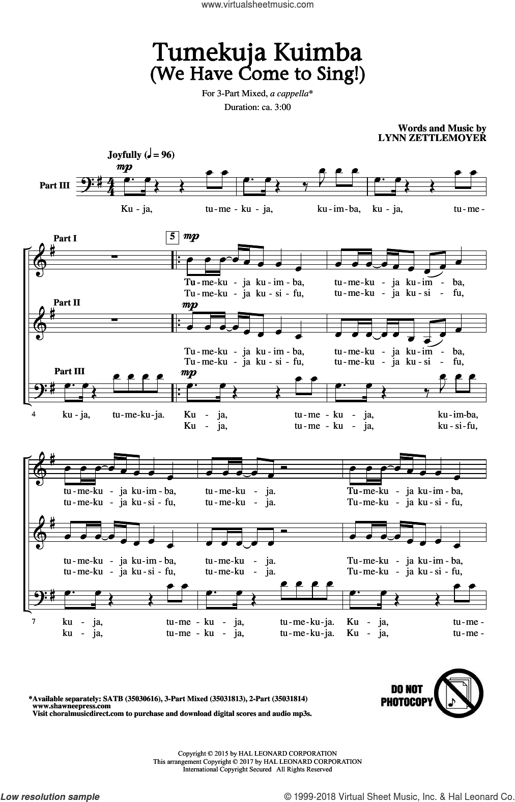 Tumekuja Kuimba (We Have Come To Sing!)