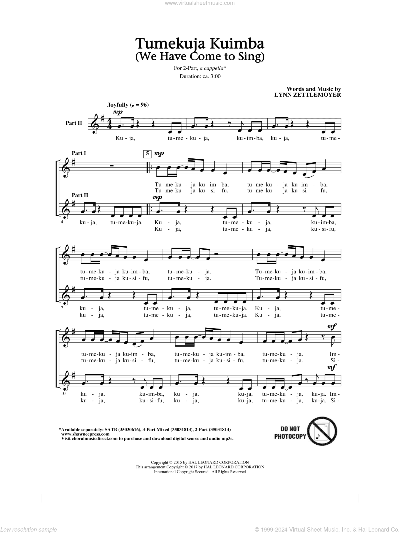 Tumekuja Kuimba (We Have Come To Sing!)