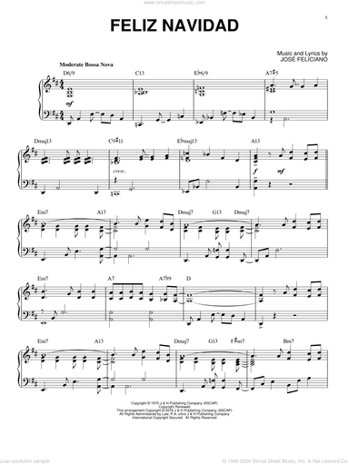 Feliz Navidad [Jazz version] (arr. Brent Edstrom)