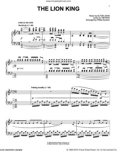 The Lion King Medley (arr. Phillip Keveren)