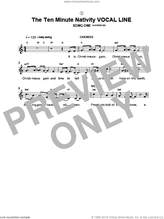 Song One / Instrumental Introduction (from The Ten Minute Nativity)