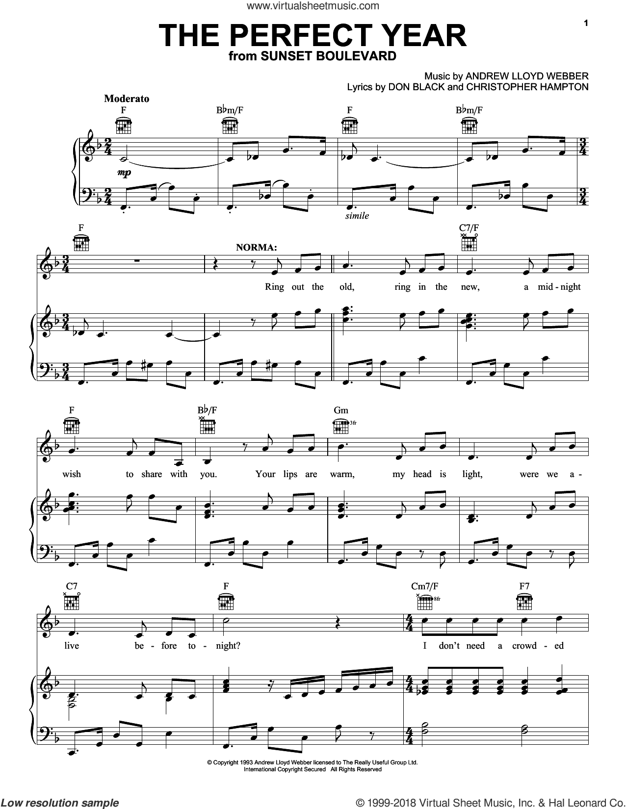 The Perfect Year (from Sunset Boulevard)