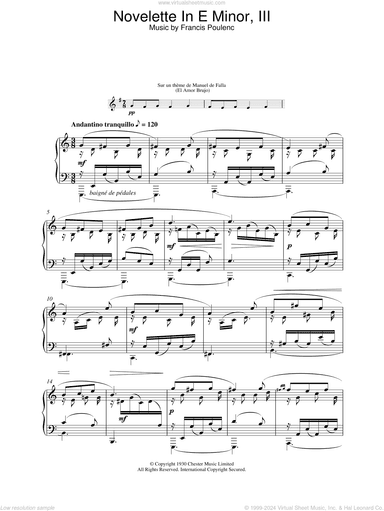 Novelette In E Minor, III