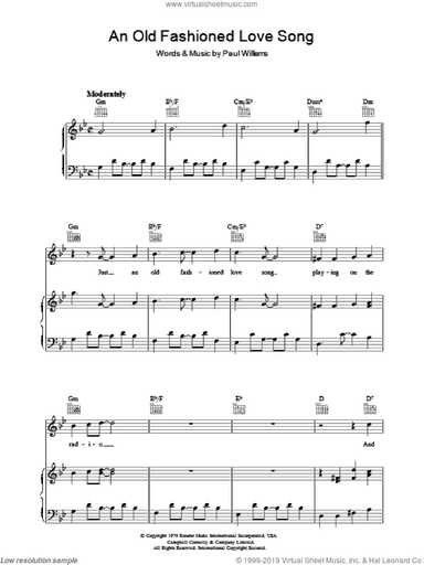 An Old Fashioned Love Song