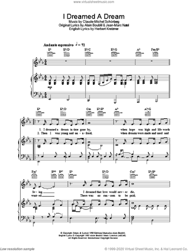 I Dreamed A Dream