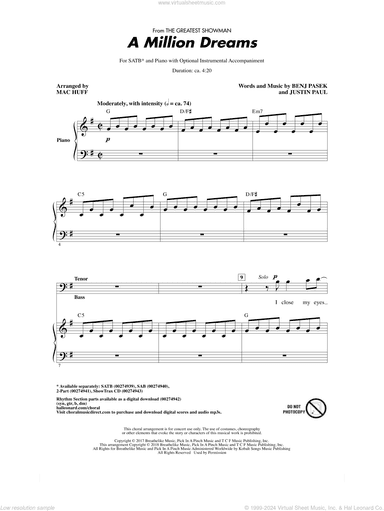 A Million Dreams (from The Greatest Showman) (arr. Mac Huff)