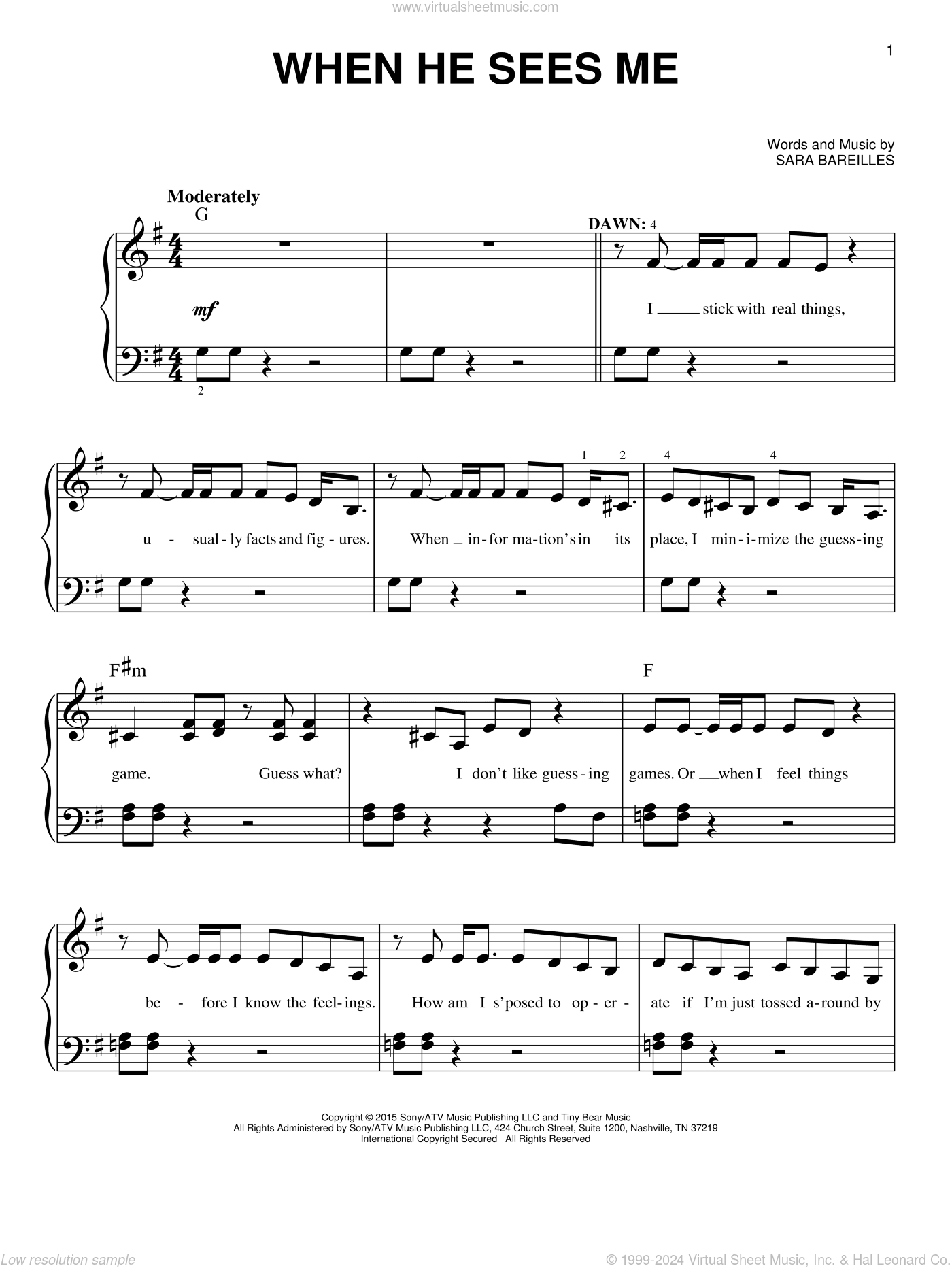 When He Sees Me (from Waitress The Musical)