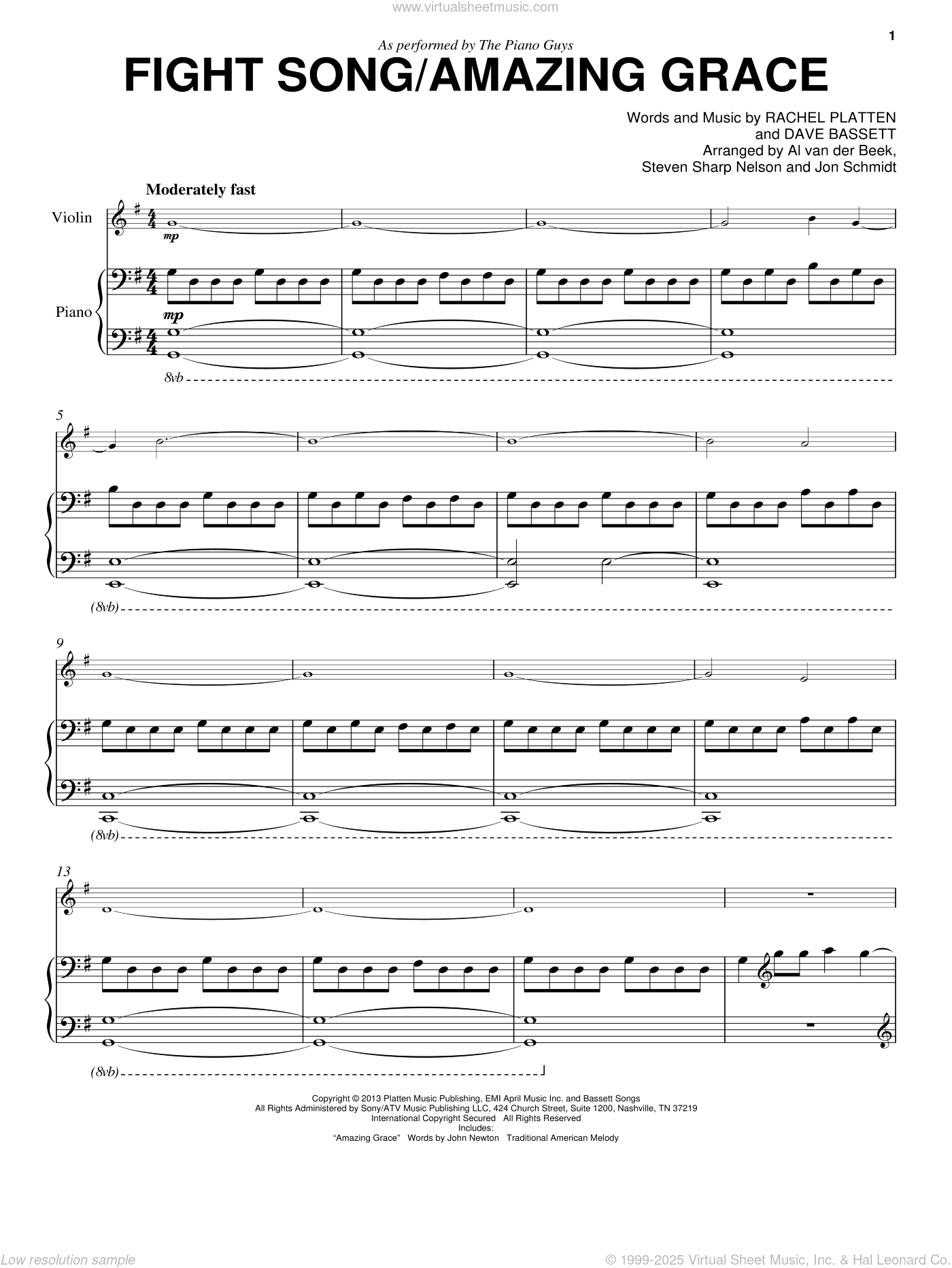 Fight Song/Amazing Grace