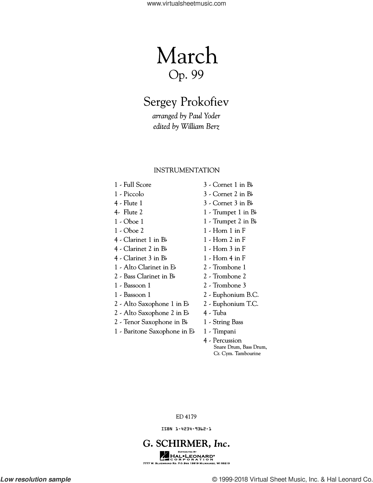 March, Op. 99 (COMPLETE)