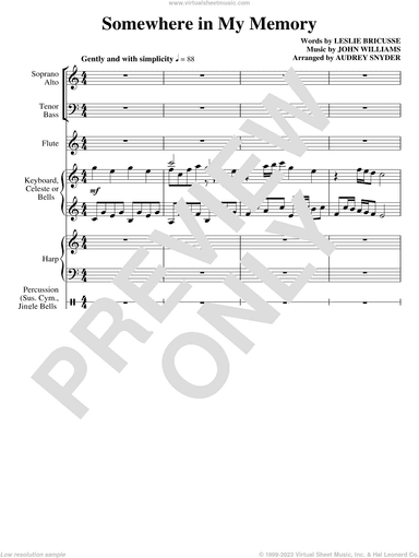 Somewhere in My Memory (arr. Audrey Snyder)
