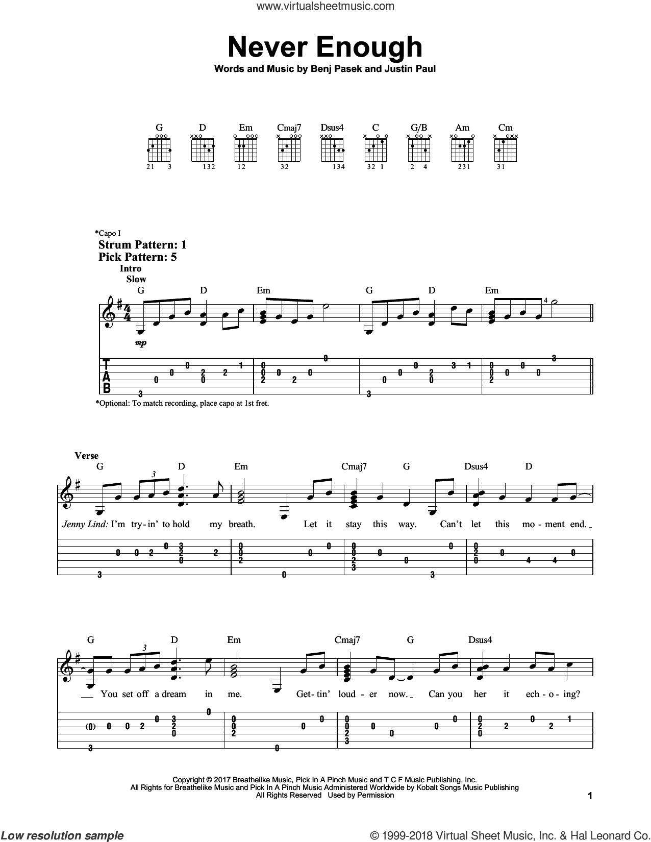 Never Enough (from The Greatest Showman)
