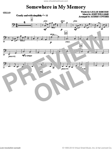 Somewhere in My Memory (arr. Audrey Snyder)