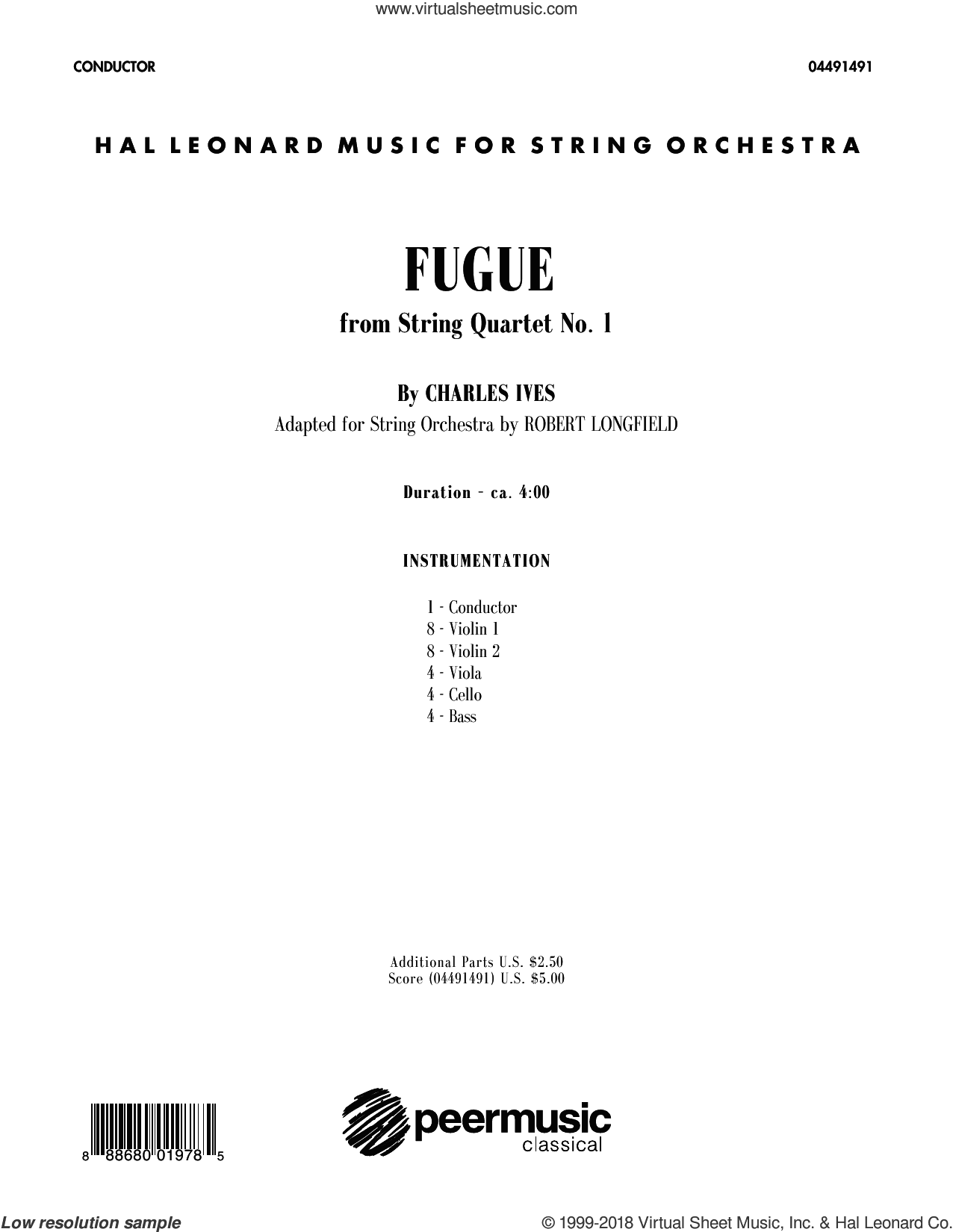 Fugue from String Quartet No. 1 (COMPLETE)