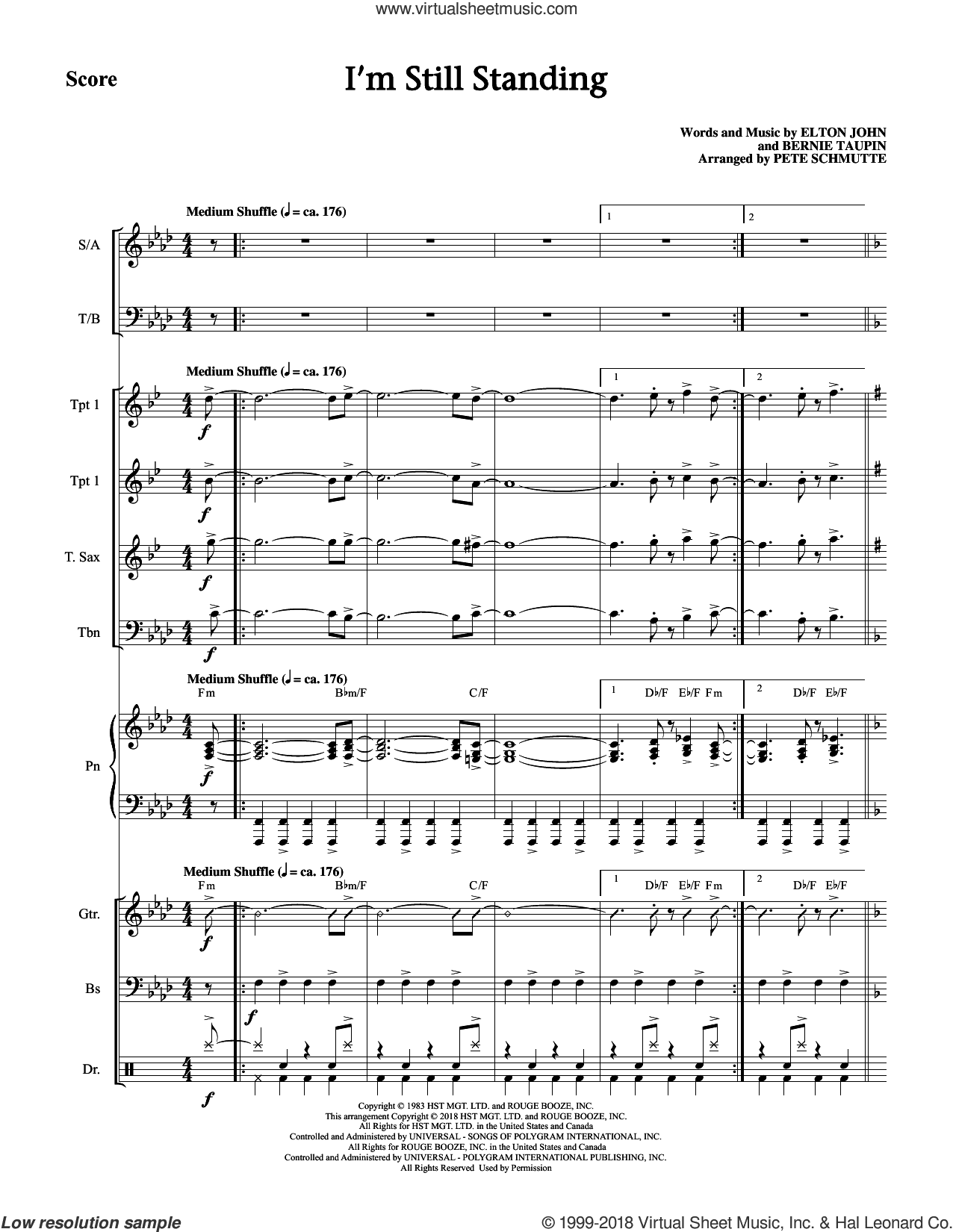 I'm Still Standing (arr. Pete Schmutte) (COMPLETE)