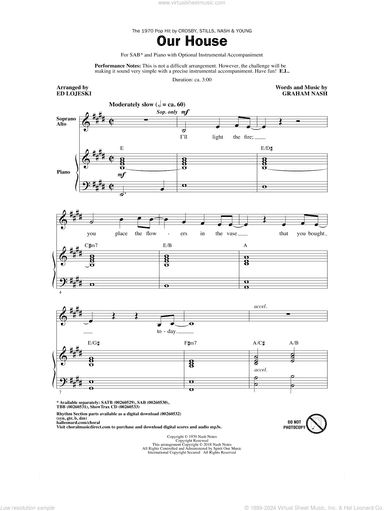 Our House (arr. Ed Lojeski)