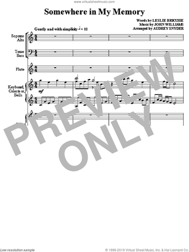 Somewhere In My Memory (arr. Audrey Snyder)