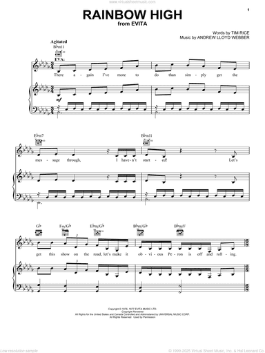 Rainbow High (from Evita)