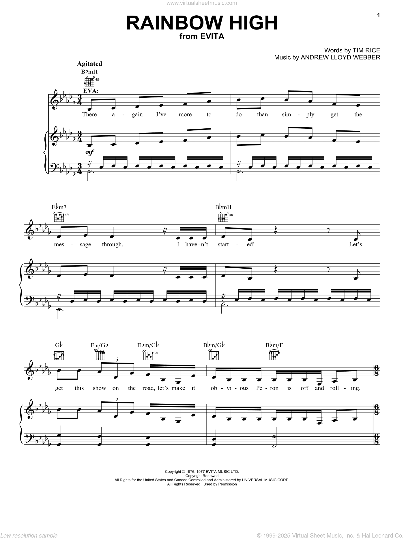 Rainbow High (from Evita)