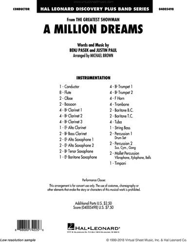 A Million Dreams (from The Greatest Showman) (arr. Michael Brown)