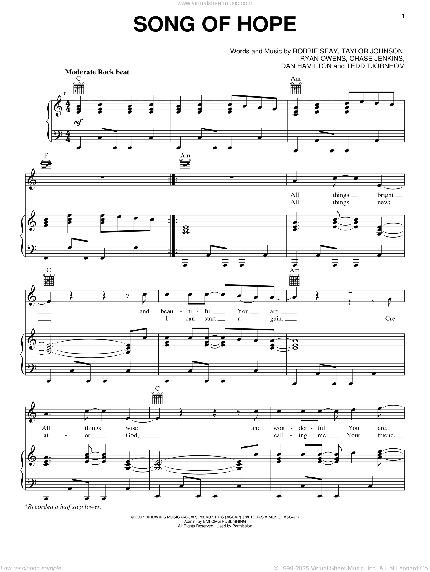 Song Of Hope