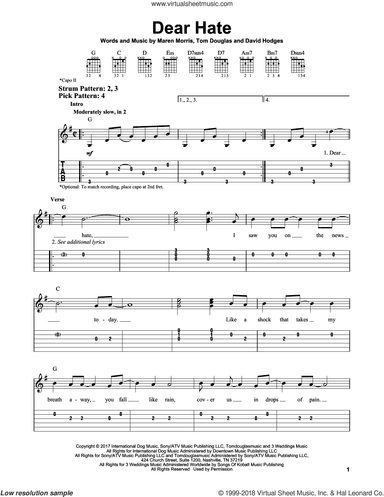 Dear Hate (feat. Vince Gill)