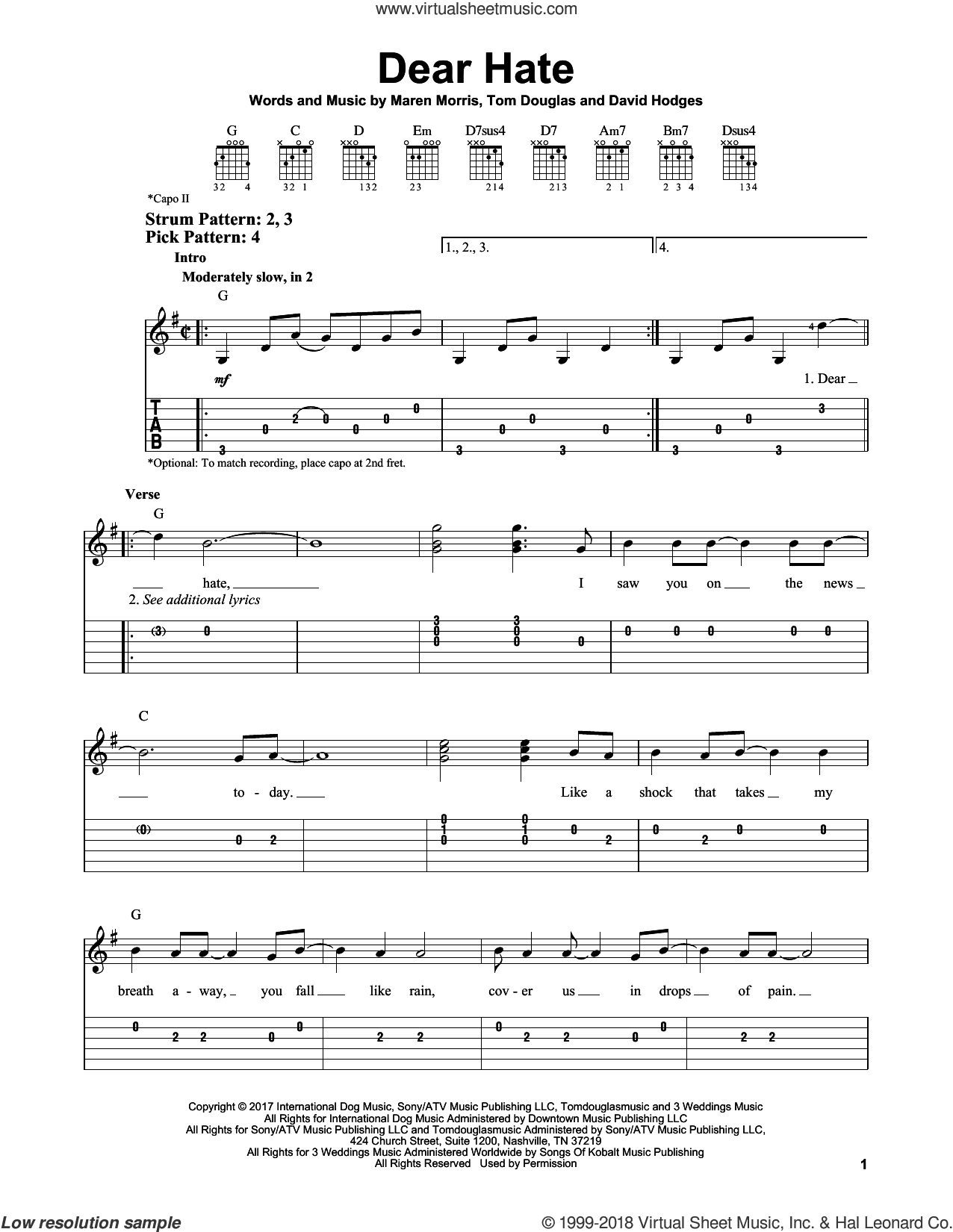 Dear Hate (feat. Vince Gill)