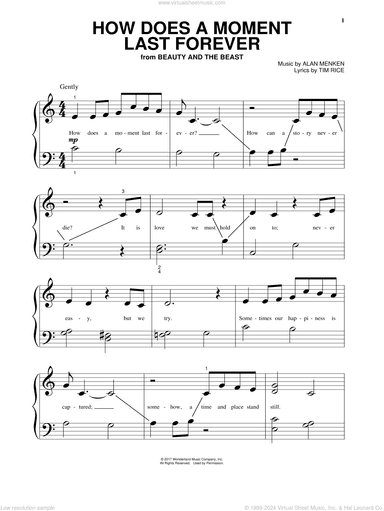 How Does A Moment Last Forever (from Beauty And The Beast)