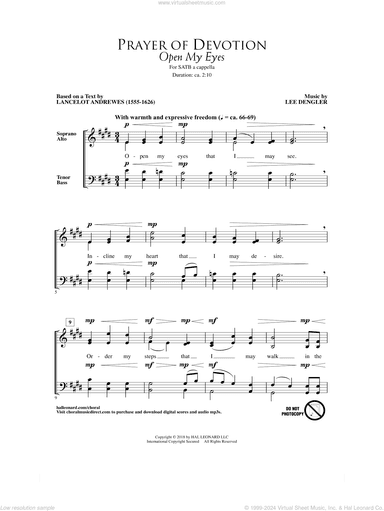 Prayer Of Devotion (Open My Eyes)