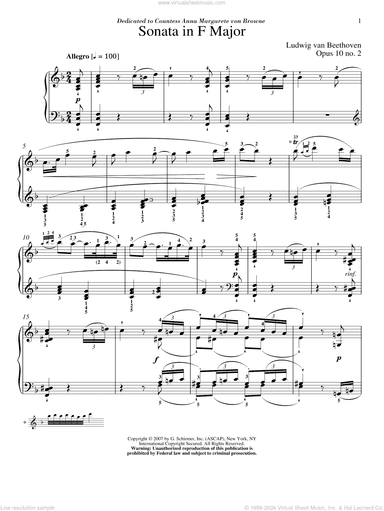 Piano Sonata No. 6 In F Major, Op. 10, No. 2