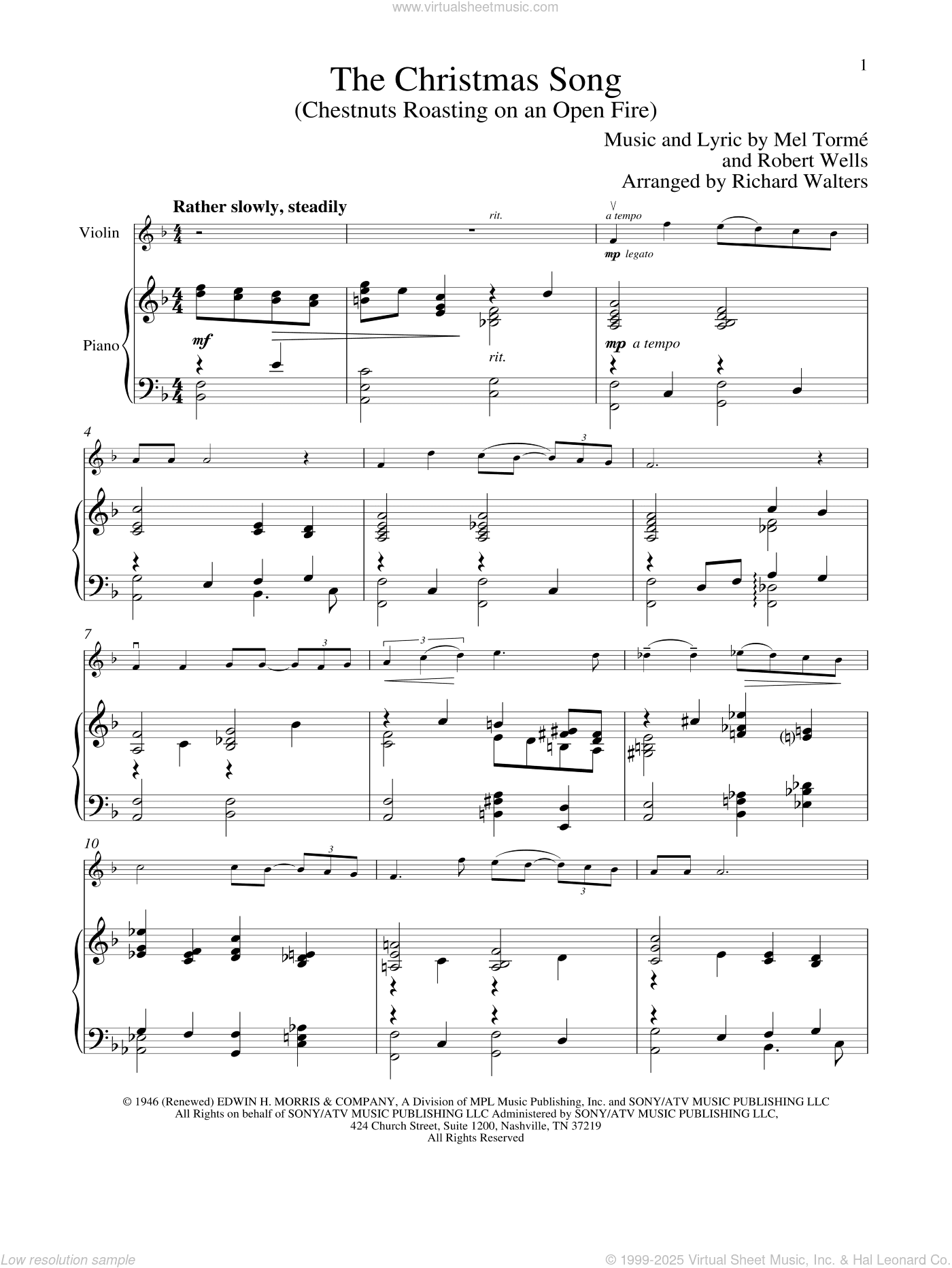The Christmas Song (Chestnuts Roasting On An Open Fire)