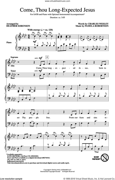 Come, Thou Long-Expected Jesus