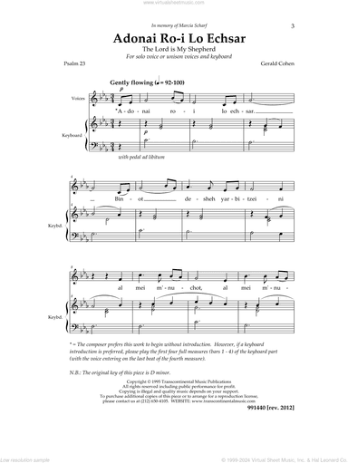 Adonai Ro'i (Psalm 23)