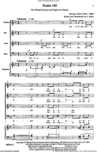 Hallelujah (Psalm 150)