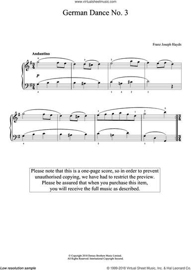 German Dance No. 3