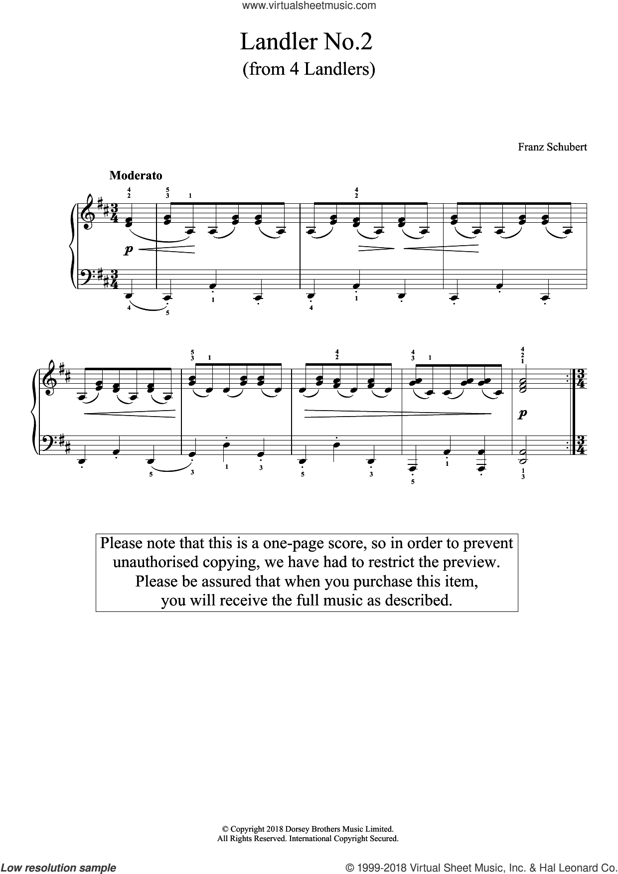 Landler No. 2 (from 'Four Landlers')