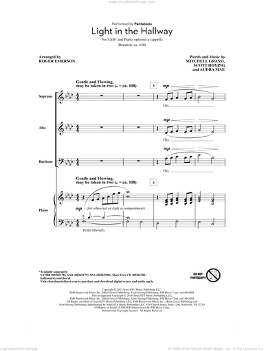 Light In The Hallway (arr. Roger Emerson)