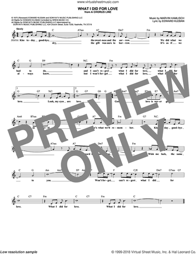 What I Did for Love (from A Chorus Line)