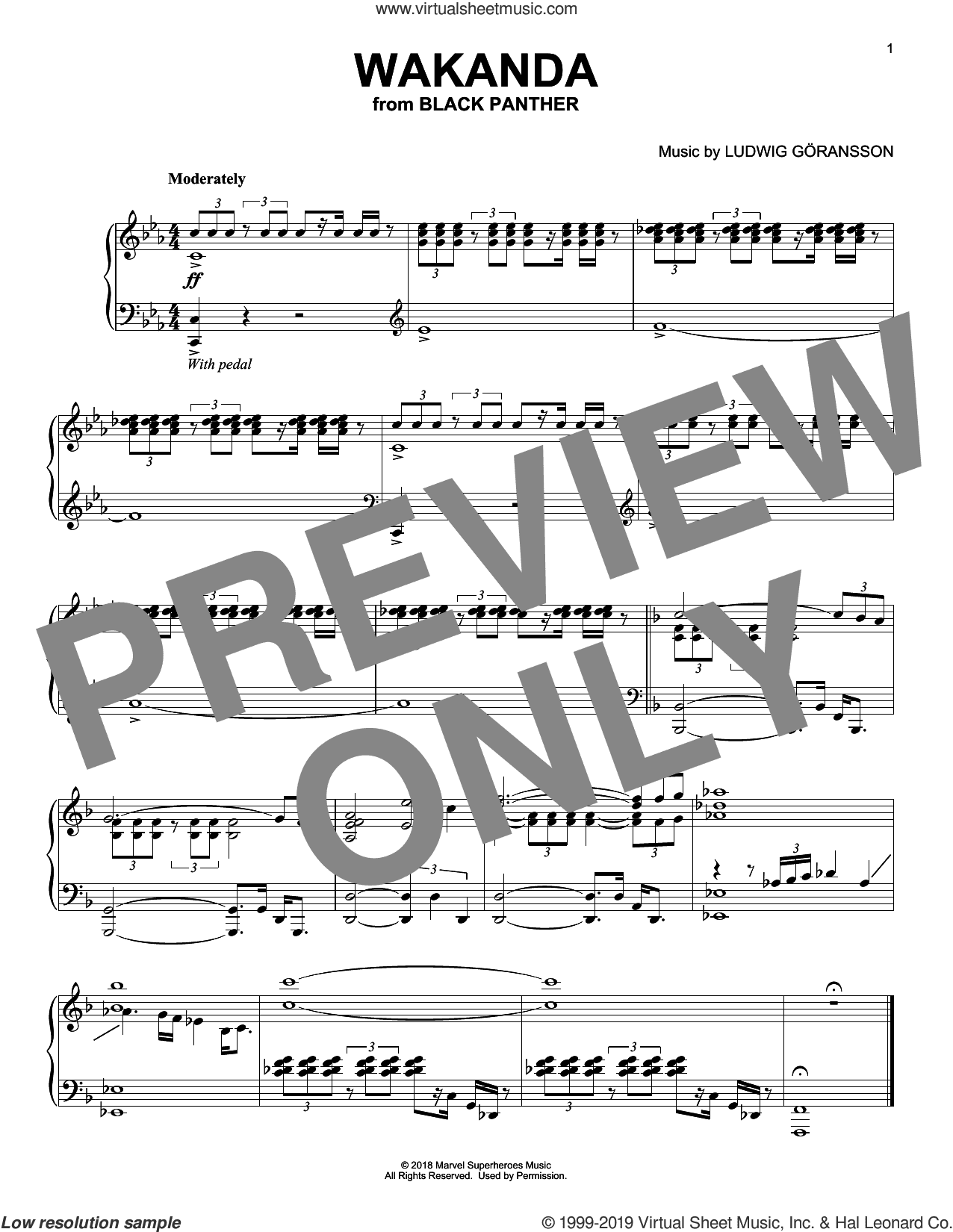 Wakanda (from Black Panther), (intermediate)