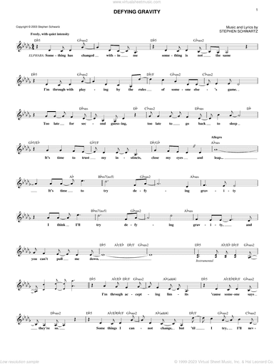 Defying Gravity (from Wicked)