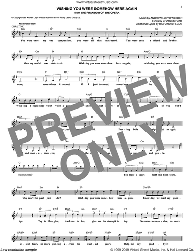 Wishing You Were Somehow Here Again (from The Phantom Of The Opera)