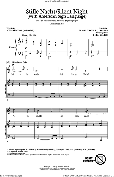 Stille Nacht/Silent Night (With American Sign Language)