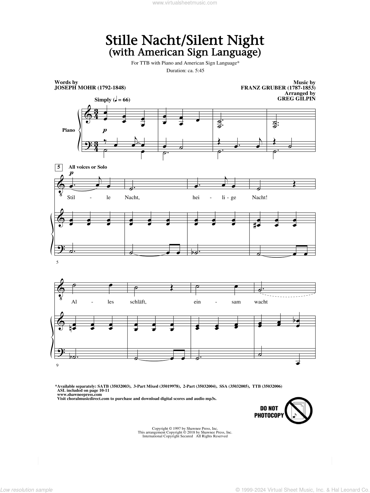 Stille Nacht/Silent Night (With American Sign Language)