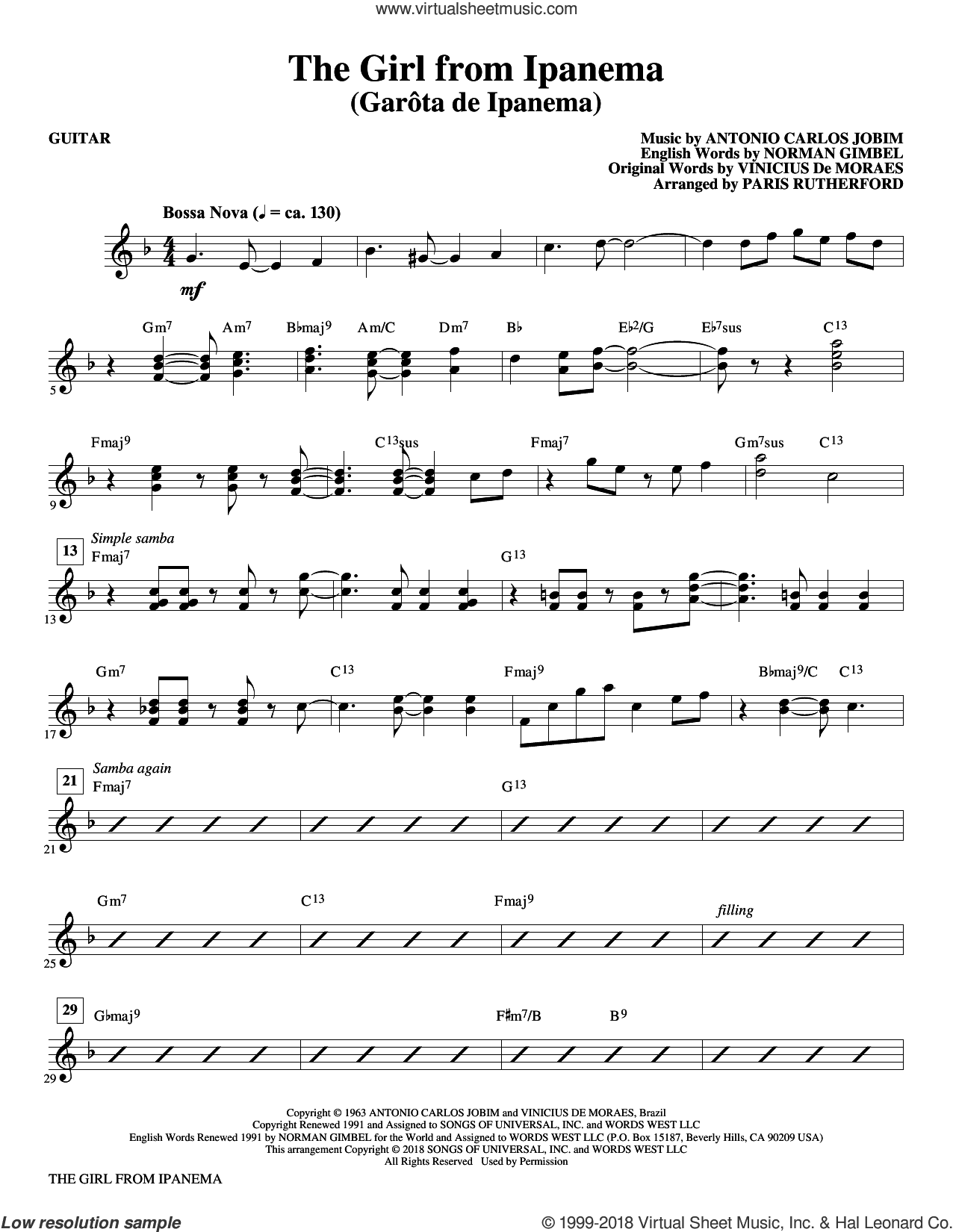 The Girl From Ipanema (complete set of parts)
