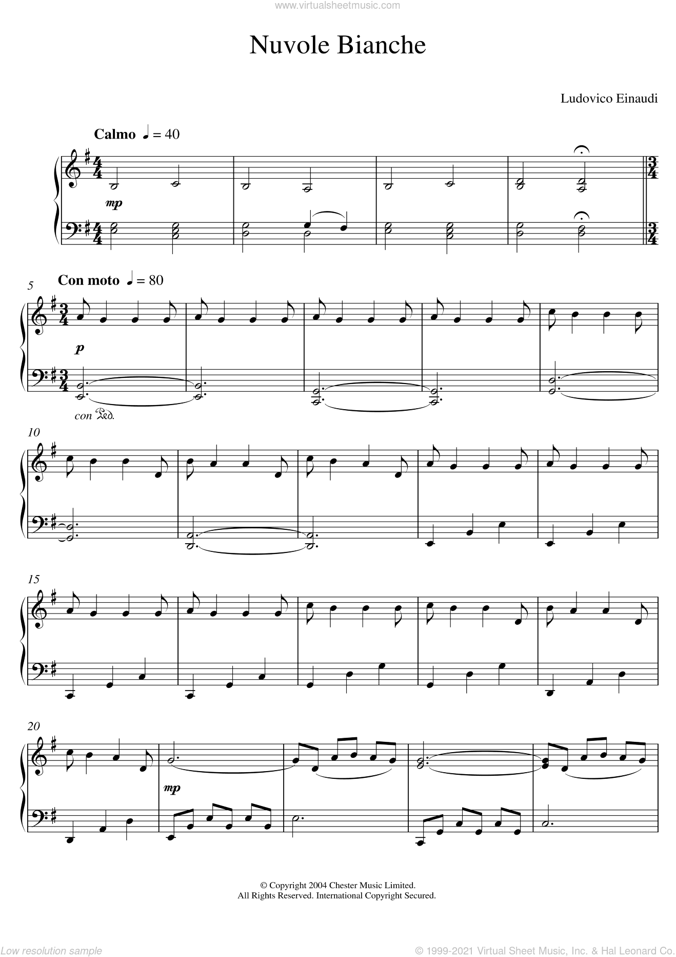Nuvole Bianche (abridged)