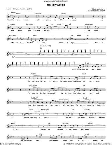 The New World (from Songs for a New World)